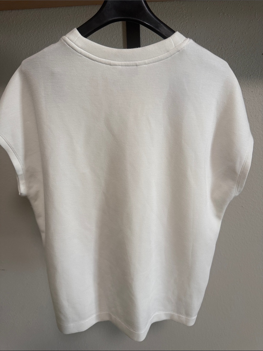 Spanx Womens Air Essentials White Blouse Tunic Tank cap Crew Neck Athletic - Picture 4 of 4